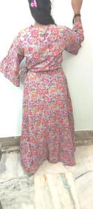 Vestido indio de algodón con bloque de mano para mujer, moda elegante, novia personalizada, regalo de boda, ropa de verano, vestido informal a la venta - Product Image 3