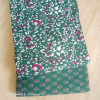Baru 2024 grosir kain tekstil India kain 100% katun kain garmen bahan Floral blok tangan cetak Layar produsen