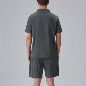 Conjunto de Camiseta y Pantalones Cortos de Alta Calidad para Hombre, Conjunto de Verano de Dos Piezas con Logotipo Personalizado, Conjunto Deportivo de Algodón Transpirable - Product Image 2