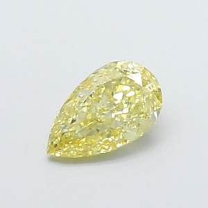 Diamant de laboratoire jaune clair fantaisie VVS2 de 1,09 ct en forme de poire - Product Image 1