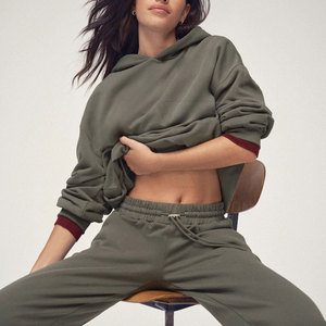 Sudadera con Capucha Holgada para Mujer, Estilo Moderno, Mezcla de Algodón Suave, Ajuste Cómodo y Relajado, Superventas - Product Image 3
