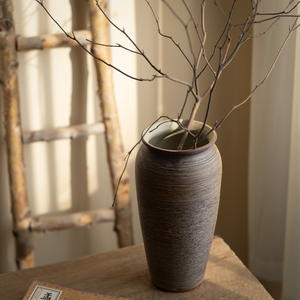 Vase en céramique <span class=keywords><strong>de</strong></span> style campagnard, décoration rustique, poterie, vases décoratifs pour fleurs, décoration intérieure, vase rétro pour table, salon, <span class=keywords><strong>salle</strong></span> <span class=keywords><strong>de</strong></span> <span class=keywords><strong>bain</strong></span> - Product Image 3