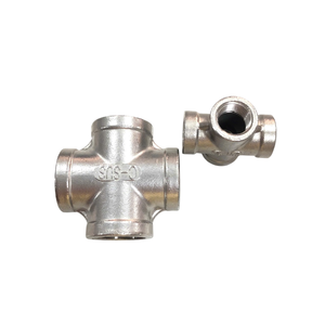 Raccords de tuyauterie à coulée croisée à 4 voies en acier inoxydable de 3 pouces de haute spécification Solutions de plomberie personnalisées lisses pour les industries du gaz - Product Image 2