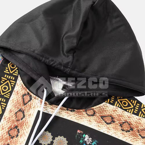 เสื้อฮู้ดแบบซับลิเมชันมีฮู้ดผ้าคอตตอนผสมดีไซน์ใหม่ - Product Image 3