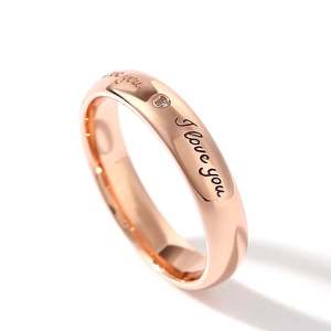 เจลิยา ไอ เลิฟ ยู โรส โกลด์โทน สร้อยข้อมือเงินแท้สำหรับผู้หญิง ของขวัญ - Product Image 2