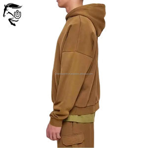 Survêtement personnalisé délavé à l'acide, jogging en coton, survêtement à broderie, ensemble pantalons de survêtement évasés et sweats à capuche, survêtements de détresse pour hommes - Product Image 3
