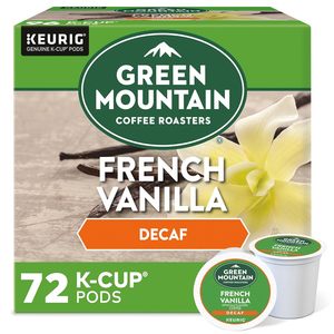 Cápsulas de café descafeinado Green Mountain Coffee Roasters French Vanilla para Keurig, tostado ligero, 72 unidades - Product Image 6