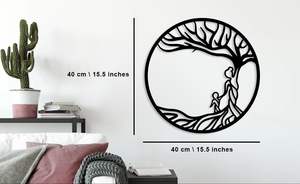 Art mural en métal 3D or multicolore décoration moderne sculptures murales fabriquées à la main floral de la nature tenture murale oeuvre décor - Product Image 4