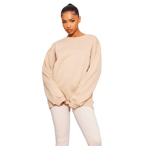 Mode femmes sweat surdimensionné coton polaire pull coupe ample chaud automne hiver Streetwear pour un usage quotidien - Product Image 1