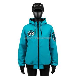 Veste Softshell pour femmes Tissu de qualité GSM Couleur élégante Panneaux de manches sur les épaules Logo brodé personnalisé Veste Softshell pour femmes - Product Image 1