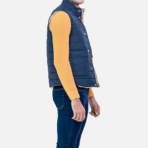 2025 chaleco térmico acolchado personalizado para hombre, cortavientos sin mangas de invierno, chaleco cálido, chaquetas, ropa para hombre, contraste de estilo callejero - Product Image 3