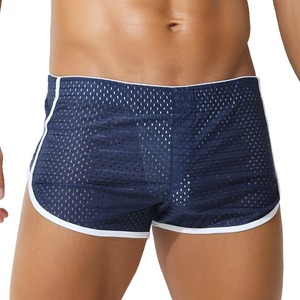 Ropa interior sexy para hombre, pantalones de Bikini para hombre, pantalones cortos de malla sedosa suave para hombre, pantalones de pijama con abertura lateral, ropa interior para dormir 175 180cm - Product Image 1