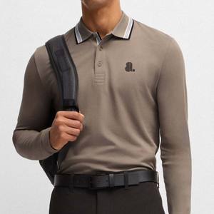 ผ้าเจอร์ซีย์พิมพ์ลายตามสั่งสำหรับเสื้อเชิ้ตผู้ชายแบบลำลอง ระบายอากาศได้ดี ผลิตจากใยไผ่ ติดกระดุมสองเม็ด ขายส่ง - Product Image 3