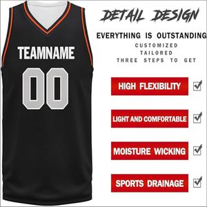 Camiseta de baloncesto reversible personalizable de 100% poliéster para hombre, conjunto de uniforme de entrenamiento transpirable barato personalizado - Product Image 6