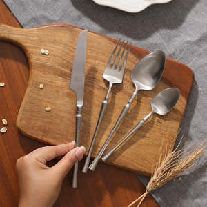 Best Selling Long Luxury Gold Cutlery Flatware Set <b>Spoons</b> Mirrored Stainless Steel - Product Image 1