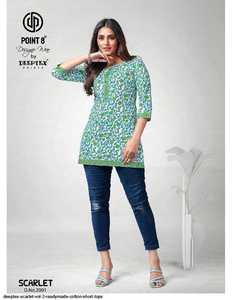 เสื้อสั้นผ้าฝ้ายใส่สบายสำหรับผู้หญิงเนื้อผ้าเรียบสวมใส่ได้ทุกวันและสวมใส่ในสำนักงานโดยส่งออก - Product Image 2