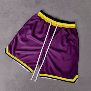 Pantalones Cortos Deportivos Casuales para Hombre, de Secado Rápido, con Bolsillos, para Baloncesto, Entrenamiento, Transpirables, de Poliéster, Cintura Media, Estilo Vintage - Product Image 4