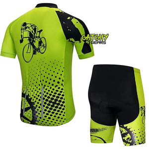 Traje de piel de ciclismo personalizado de alta calidad para hombres, transpirable, manga corta, impresión sublimada, talla grande, venta al por mayor de fábrica - Product Image 5