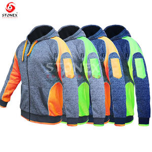 เสื้อฮู้ดผ้าโพลีเอสเตอร์100% ปรับแต่งได้เพื่อความปลอดภัยในการทำงานเสื้อผ้าโลโก้แบบกำหนดเองสำหรับผู้ปฏิบัติงานในอุตสาหกรรม - Product Image 6