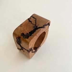 Classy & Standard Design <b>Wooden</b> <b>Napkin</b> <b>Ring</b> Set of 4 Solid <b>Wooden</b> <b>Napkin</b> <b>Ring</b> Brown Color <b>Napkin</b> <b>Ring</b> For Tabletop & Kitchenware - Product Image 1