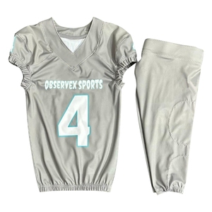 Uniformes de football américain de la meilleure qualité Conceptions personnalisées Ensembles sublimés à séchage rapide Respirant et fabriqué aux États-Unis - Product Image 1