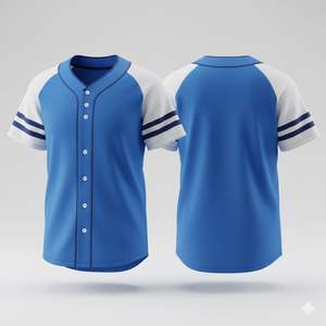 Maillots et pantalons de baseball personnalisés pour équipe, 100% polyester, respirant, séchage rapide, col en V, unisexe, impression intégrale, vente en gros, usine - Product Image 5