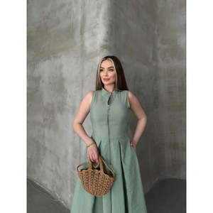 เดรสแขนกุดรุ่น 2522 พร้อมดีเทลซิป - Product Image 2