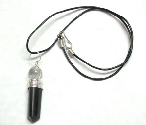 Turquoise Agate Crayon Pendentif Feng Shui Style Amour Figurine À La Main Cristal Synthétiquement Gemme Guérison Pendentif Gravure - Product Image 5