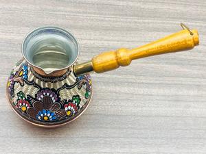 Cafetera turca Vintage más vendida con mango de madera hecho a mano mejor diseño logotipo personalizado disponible - Product Image 4