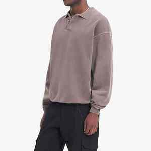 Sudadera Polo Lauren Informal de Verano para Hombre, Tejida, con Forro, Holgada, Estilo Urbano, Talla Grande, Personalizada, Lisa, Teñida, 2025 - Product Image 2