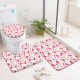Ensemble de tapis de salle de bain imprimés sur mesure pour salle de bain, rideau de douche antidérapant, tapis de bain - Product Image 5