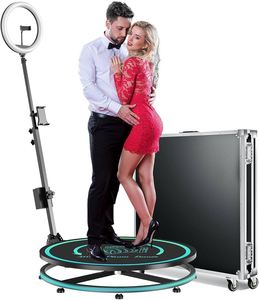 NOUVEAU : Machine de photomaton 360° avec batteries supplémentaires + éclairage photographique, télécommande, caméra rotative automatique 360° (verre de 40 pouces) - Product Image 2