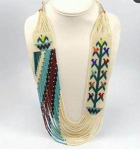 Collier en perles de verre de conception nouvelle, moderne, classique, à la mode, fait à la main, brodé, pour mariage, fête, anniversaire, cadeau - Product Image 6