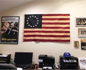 Drapeau Betsy Ross 4x6 pieds, teinté au thé, vintage, drapeaux américains, 250e anniversaire, imperméable, robuste, pour extérieur, brodé, 13 étoiles - Product Image 5