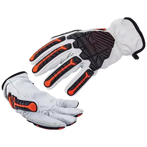 Guantes mecánicos de seguridad de impacto resistentes al precio al por mayor Guantes DE TRABAJO mecánicos TPR hechos con material de cuero de alta calidad - Product Image 4