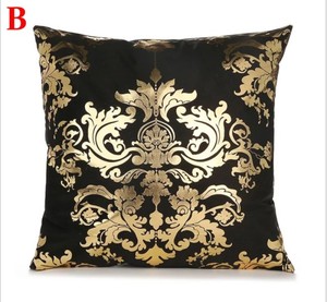 Moderno color burdeos oscuro con hermoso diseño dorado para cojín Último juego de cojines estándar para proveedores mayoristas - Product Image 6