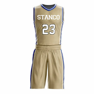 Ensemble de maillot de basket-ball 2 pièces léger pour homme, kit d'uniforme adulte sans manches respirant pour garçon - Product Image 5