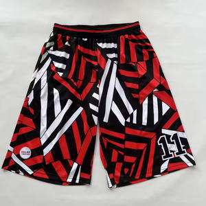 2025 dernier short en maille de basket-ball brodé de poche vintage respirant pour hommes en gros personnalisé - Product Image 1