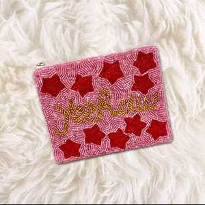 Atractivo monedero étnico vaca niño palabra con cuentas dinero maquillaje monedero - Product Image 2