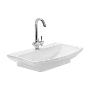 อ่างล้างหน้าเซรามิกทรงสี่เหลี่ยมอ่างล้างมือด้านบนสำหรับห้องน้ำโรงแรมห้องน้ำสุขภัณฑ์ - Product Image 1
