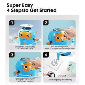 NUOVO Robot da Disegno JXD per Bambini, Giocattolo Educativo con Funzione NFC Automatica e Layout in Inglese - Product Image 3