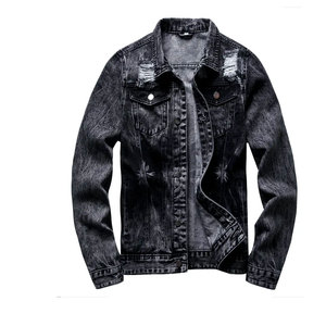 Vestes Jean d'Hiver Personnalisées pour Hommes Toile Denim avec Services OEM Conception Sans Col - Product Image 1