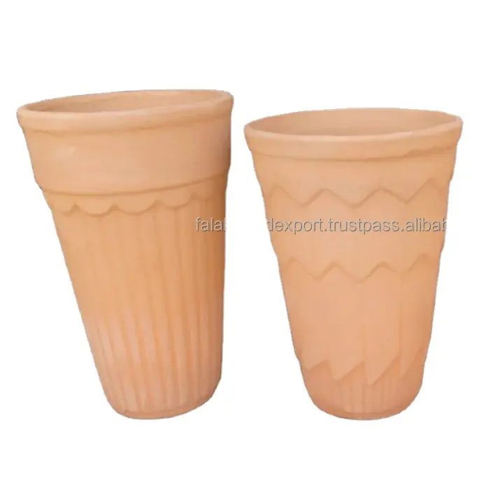 Indian Kulhads ceramica Terracotta Kullad tè che serve Kulhads caffè acqua potabile marrone dall'india FALAK WORLD EXPORT