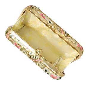 Floral Silk Embroidery Handmade Luxury <b>Clutch</b> <b>Bag</b> with Customizable Design High Quality Traditional Pattern at <b>Cheap</b> Price - Product Image 3