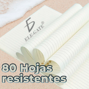 Quaderno portatile A5 a righe con copertina nautica e spirale metallica - Product Image 1