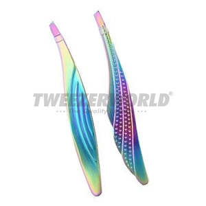Eyebrow Tweezers Plucking <b>Clip</b> Repair Eyebrow <b>Clip</b> Stainless Steel Oblique Eyebrow <b>Clip</b> Makeup <b>Tools</b> Rose Gold - Product Image 3