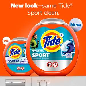 Lessives en dosettes Tide Power Pods Sport, 45 unités, protection avancée contre la transpiration et les taches - Product Image 5