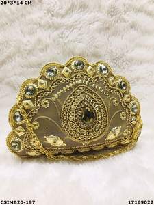 Pochettes en métal faites à la main pour dames styliste Pochettes de soirée élégantes faites à la main pour mariage Pochettes en métal faites à la main pour femmes - Product Image 5