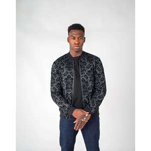 Bomber Jacquard floccato floreale da uomo - Product Image 2