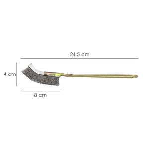 Spazzola Manuale in Acciaio Fine 25 Cm. - Product Image 2